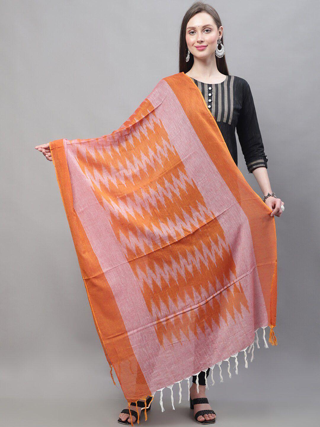 loom legacy woven design cotton dupatta