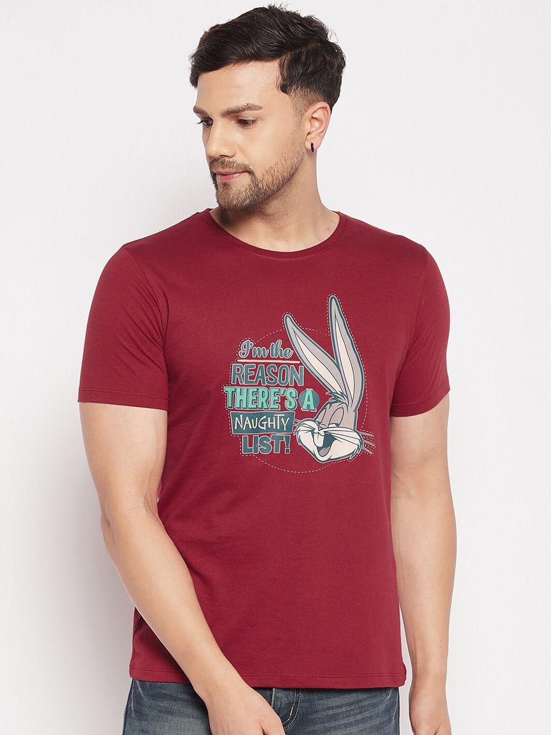 looney tunes by wear your mind men looney tunes printed pure cotton t-shirt