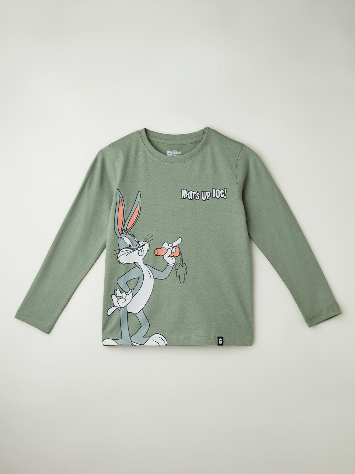 looney tunes whats up doc cotton boys full sleeve t-shirt