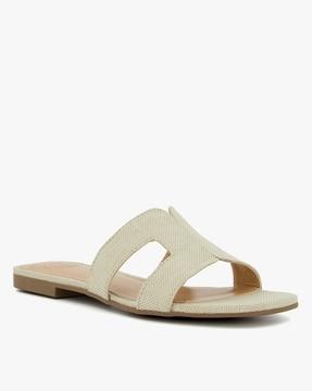 loopey slip-on flat sandals