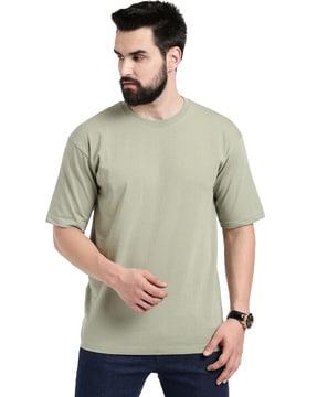 loose fit cotton crew-neck t-shirt