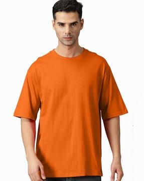loose fit crew-neck cotton t-shirt