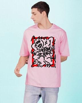 loose fit graphic print crew-neck t-shirt