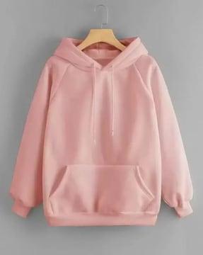 loose fit hoodie with kangaroo pockets