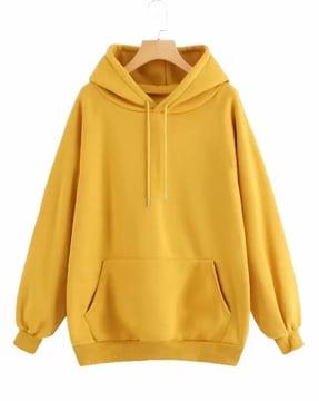 loose fit hoodie with kangaroo pockets