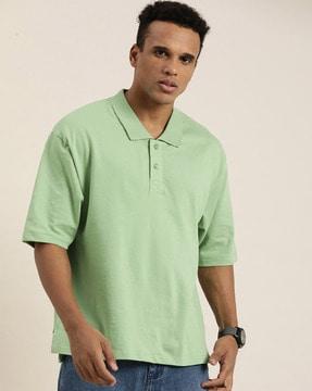 loose fit polo t-shirt