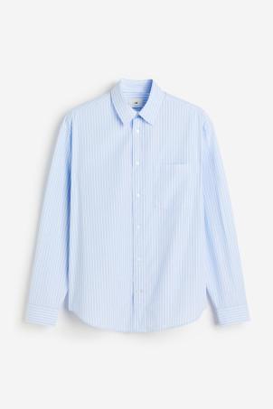 loose fit poplin shirt