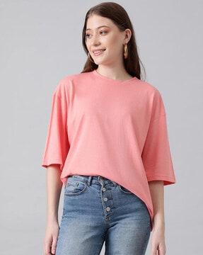 loose fit round-neck t-shirt