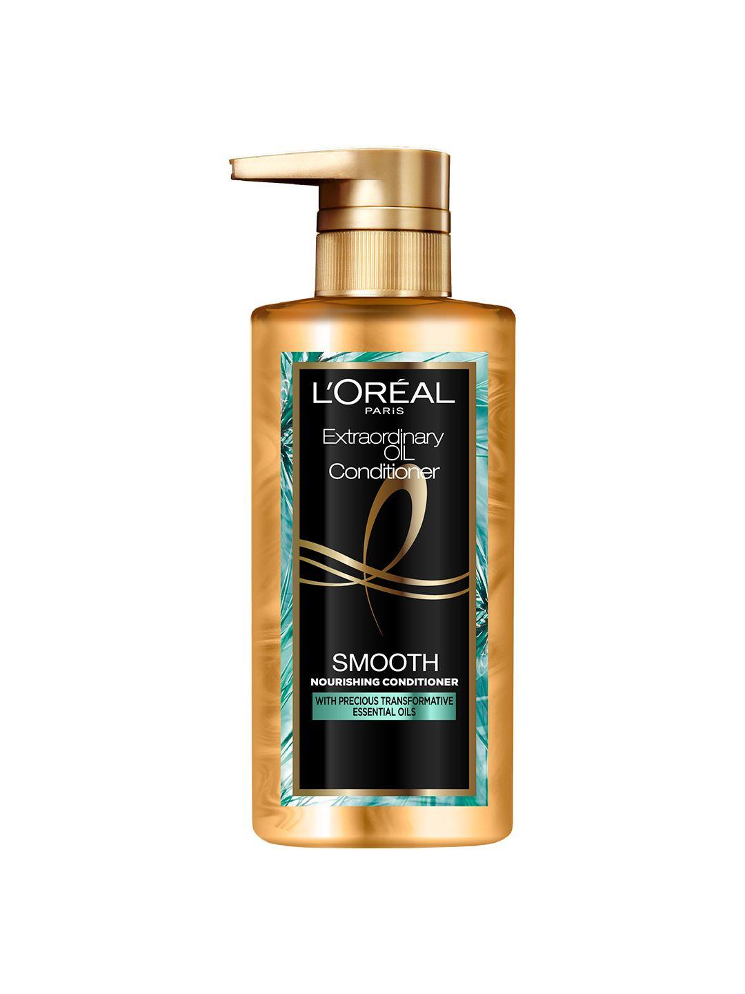 loreal paris extraordinary oil smooth conditioner for smooth & frizz-free hair - 440 ml