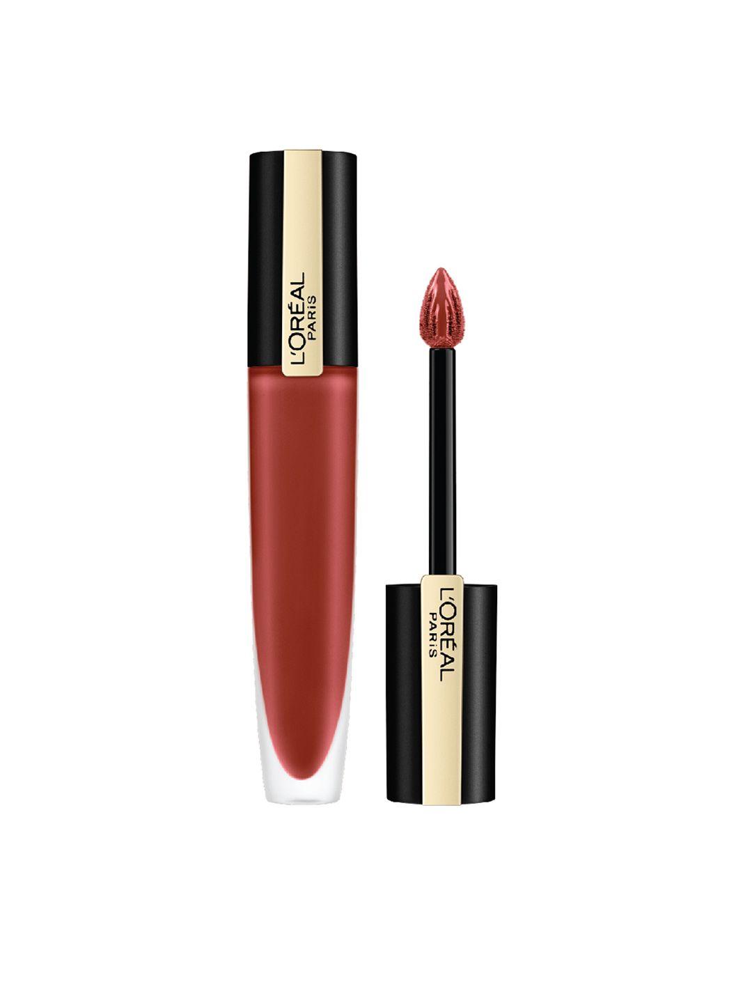 loreal paris rouge signature matte liquid lipstick 7ml - i amaze 130
