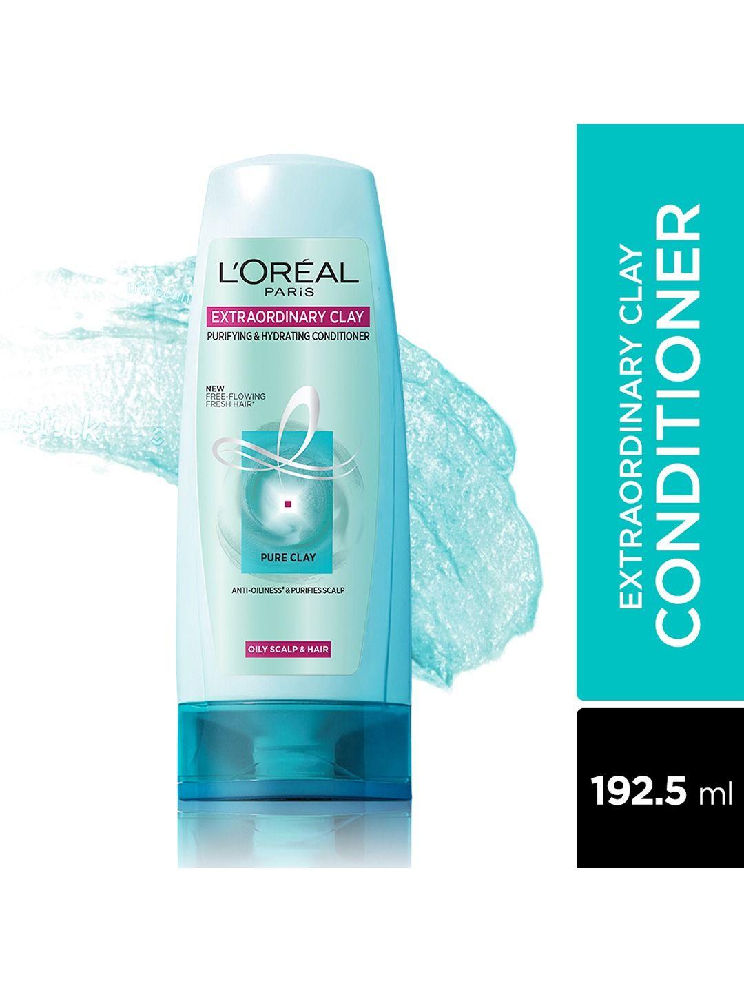 loreal paris unisex extraordinary clay purifying & hydrating conditioner 175 ml