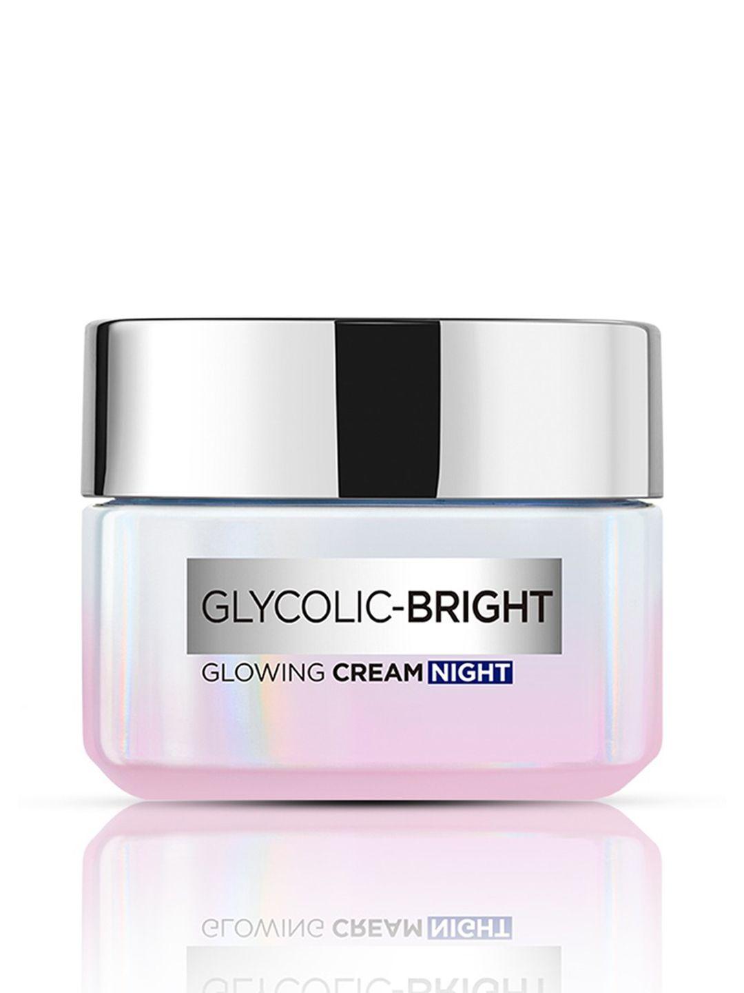 loreal paris glycolic bright glowing night cream for dark spot removal - 50 ml