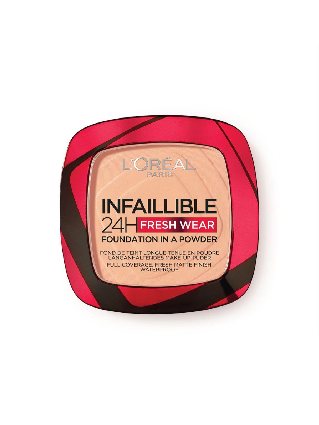 loreal paris infallible 24h fresh wear waterproof powder foundation 9 g - golden honey 245