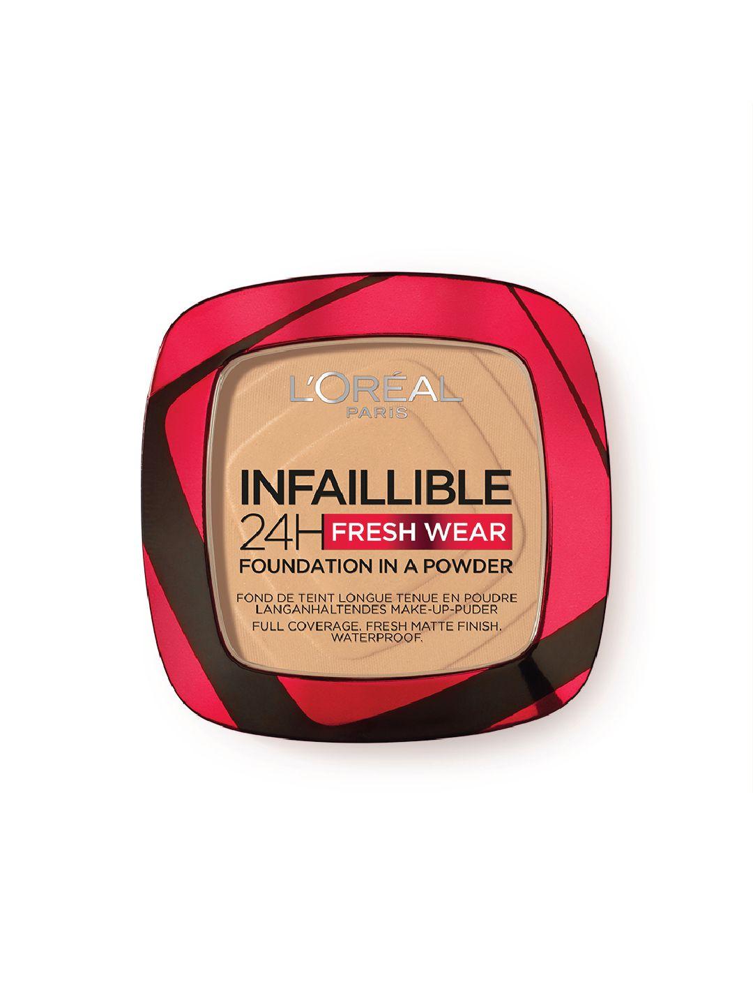 loreal paris infallible 24h fresh wear waterproof powder foundation 9 g - golden sand 200