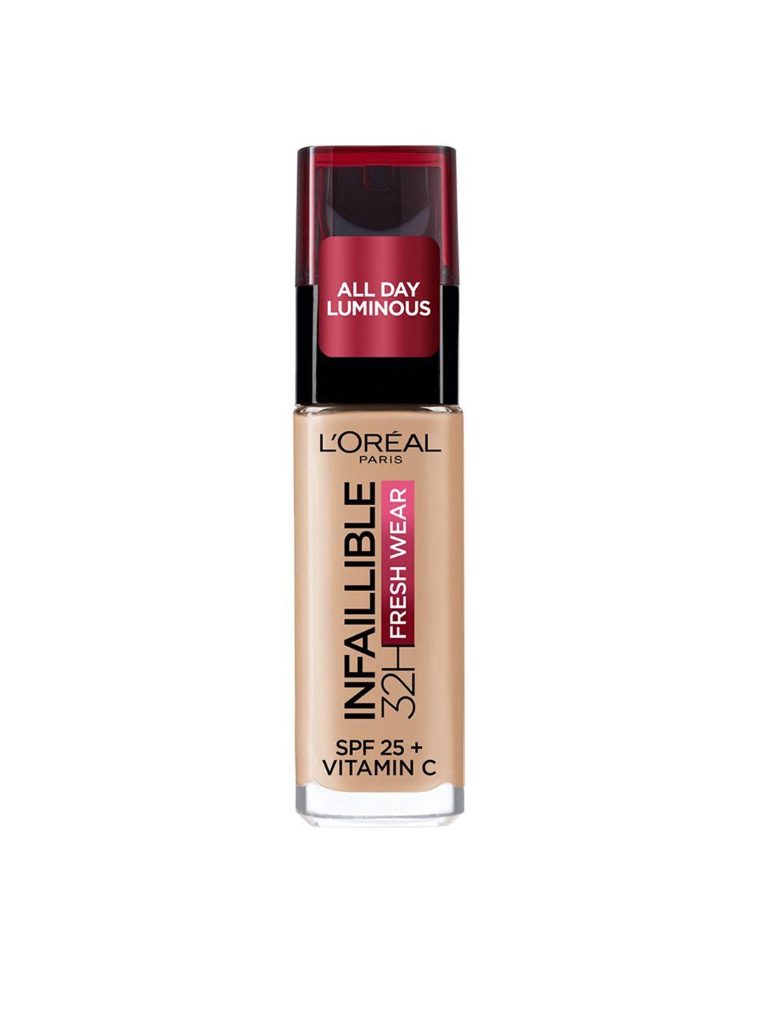 loreal paris infallible 32h fresh wear spf25 foundation 30ml - natural beige 125