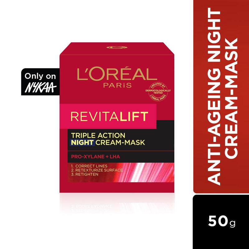 loreal paris revitalift triple action night cream mask