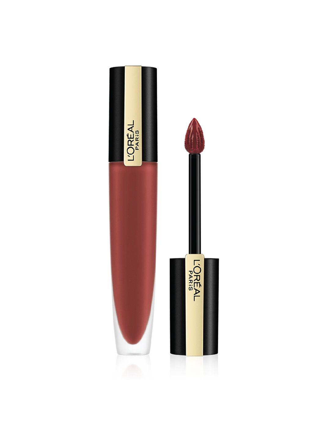 loreal paris rouge signature matte liquid lipstick 7 ml - i convince 145