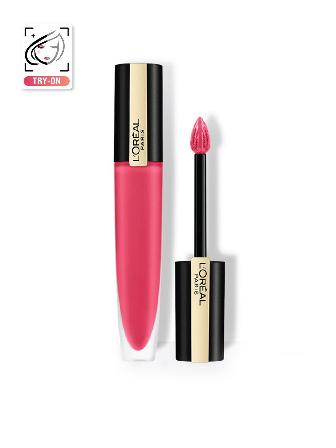 loreal paris rouge signature matte liquid lipstick 7 ml - i decide 128