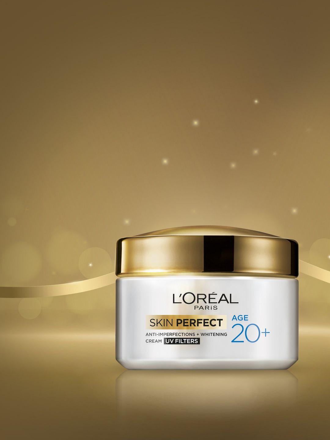 loreal paris skin perfect age 20+ anti-imperfections + whitening sustainable cream 50g