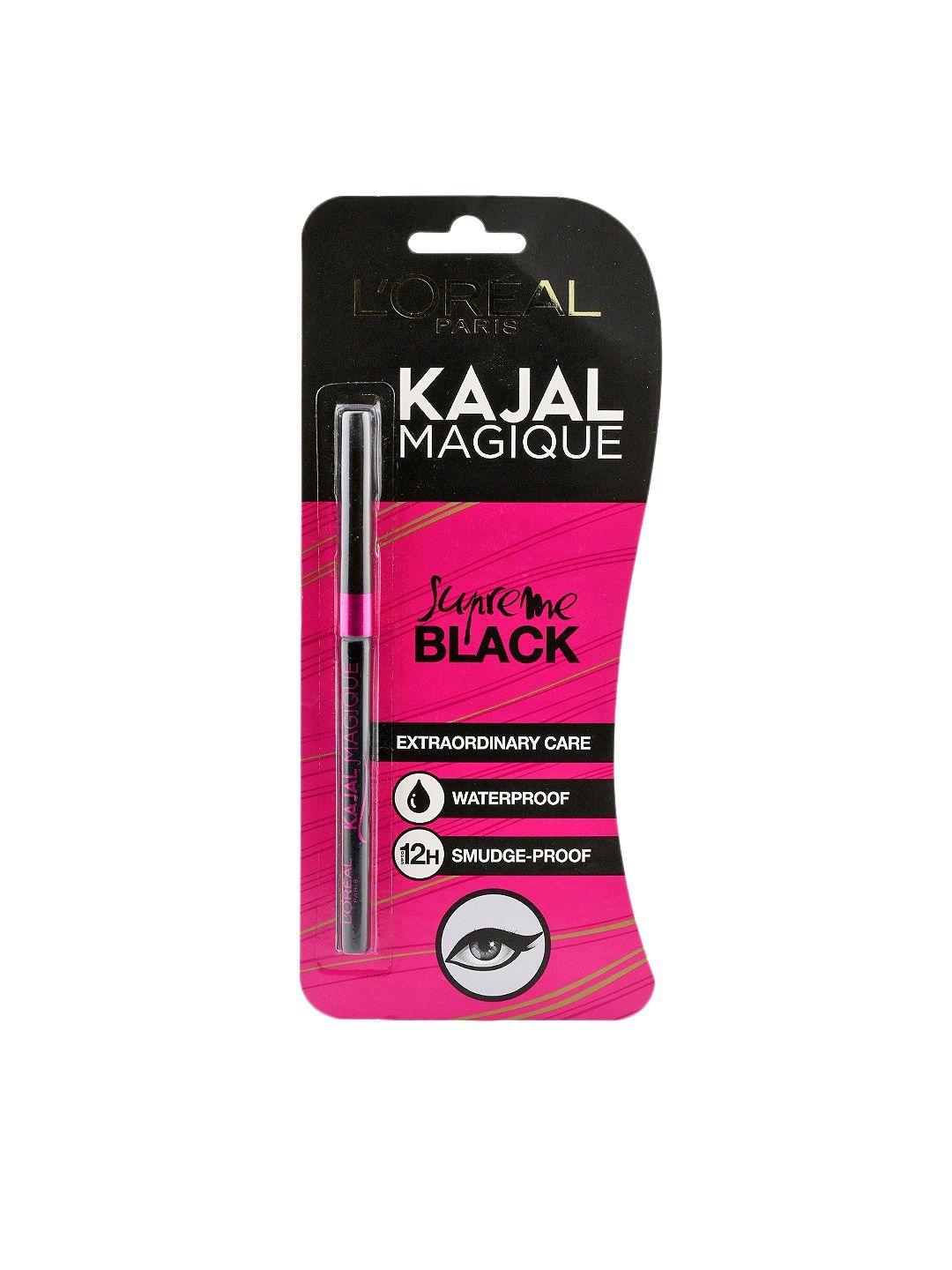 loreal paris waterproof smudge-proof kajal magique - supreme black