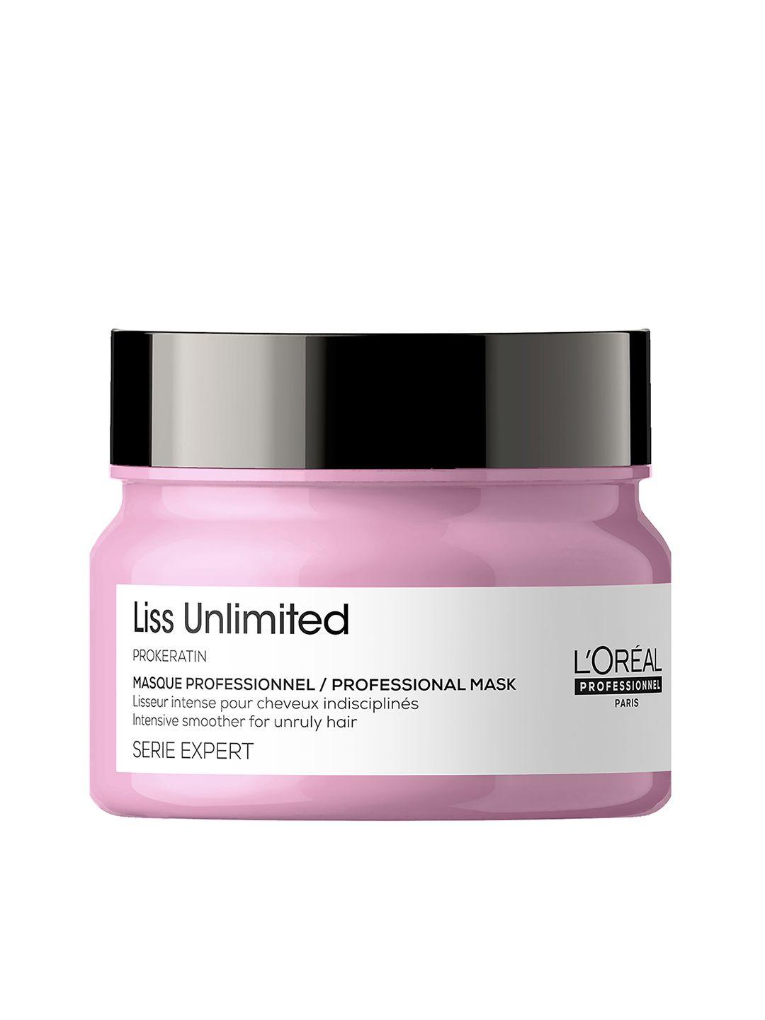 loreal professionnel liss unlimited hair mask with pro-keratin & kukui nut oil-250ml