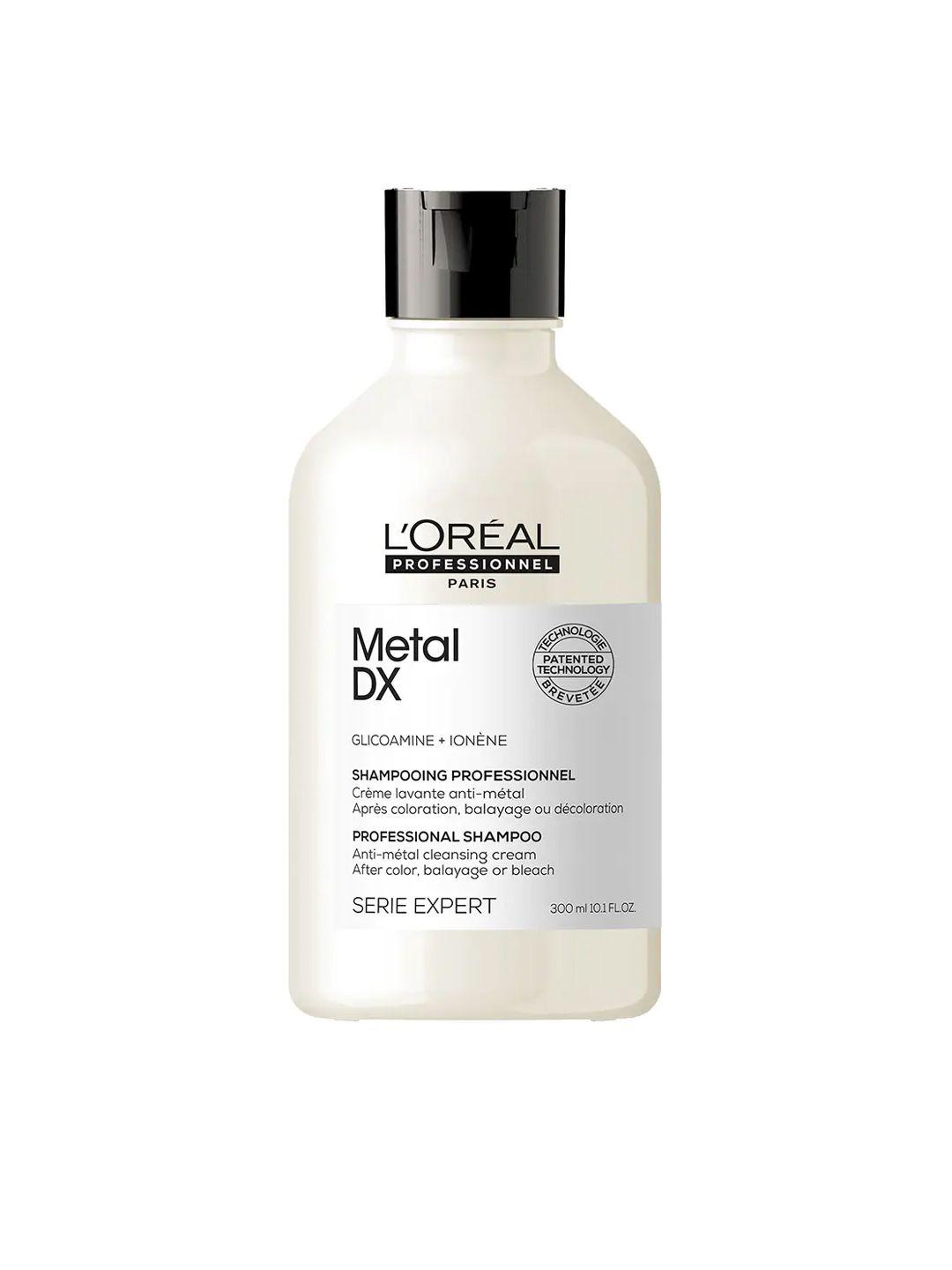 loreal professionnel metal dx anti-metal cleansing cream shampoo with glicoamine - 300 ml