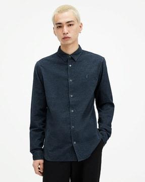 lorella corduroy ramskull slim fit shirt