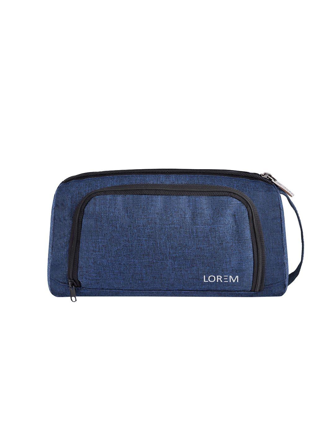 lorem blue solid stationery pouch