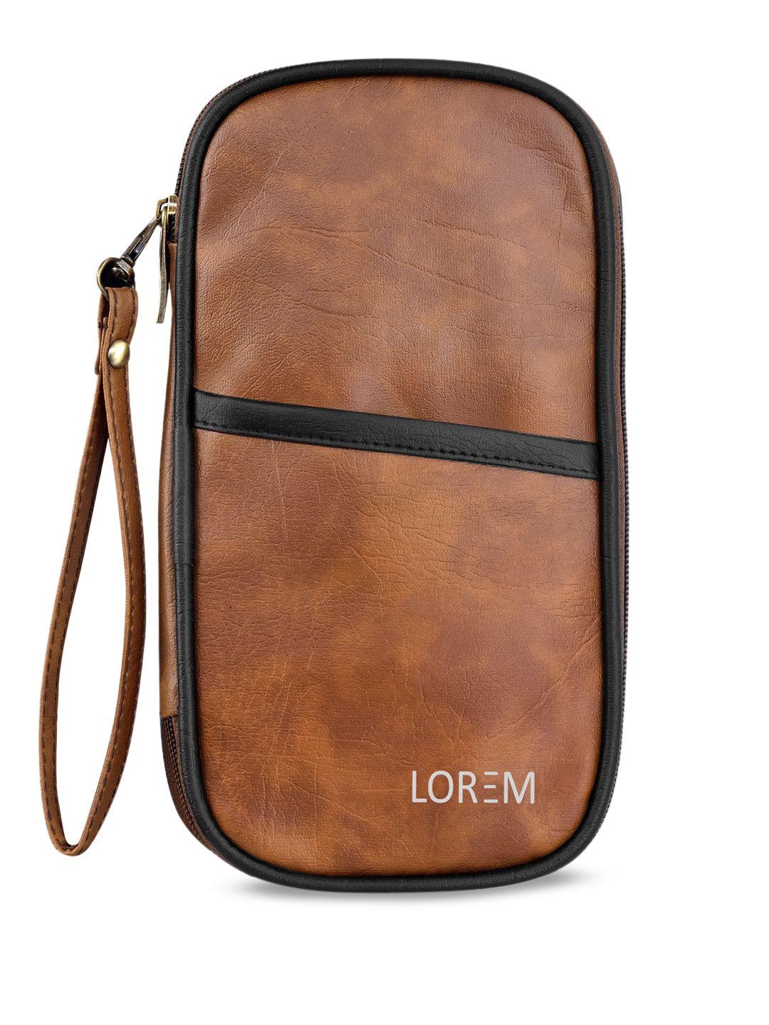 lorem faux leather organizer pouch