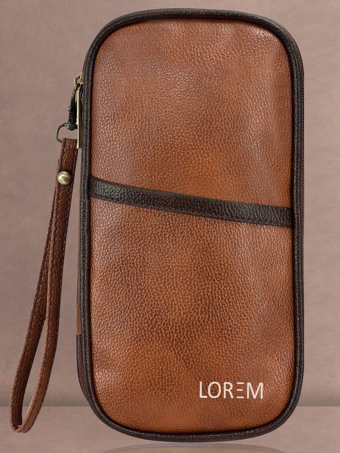 lorem faux leather organizer pouch