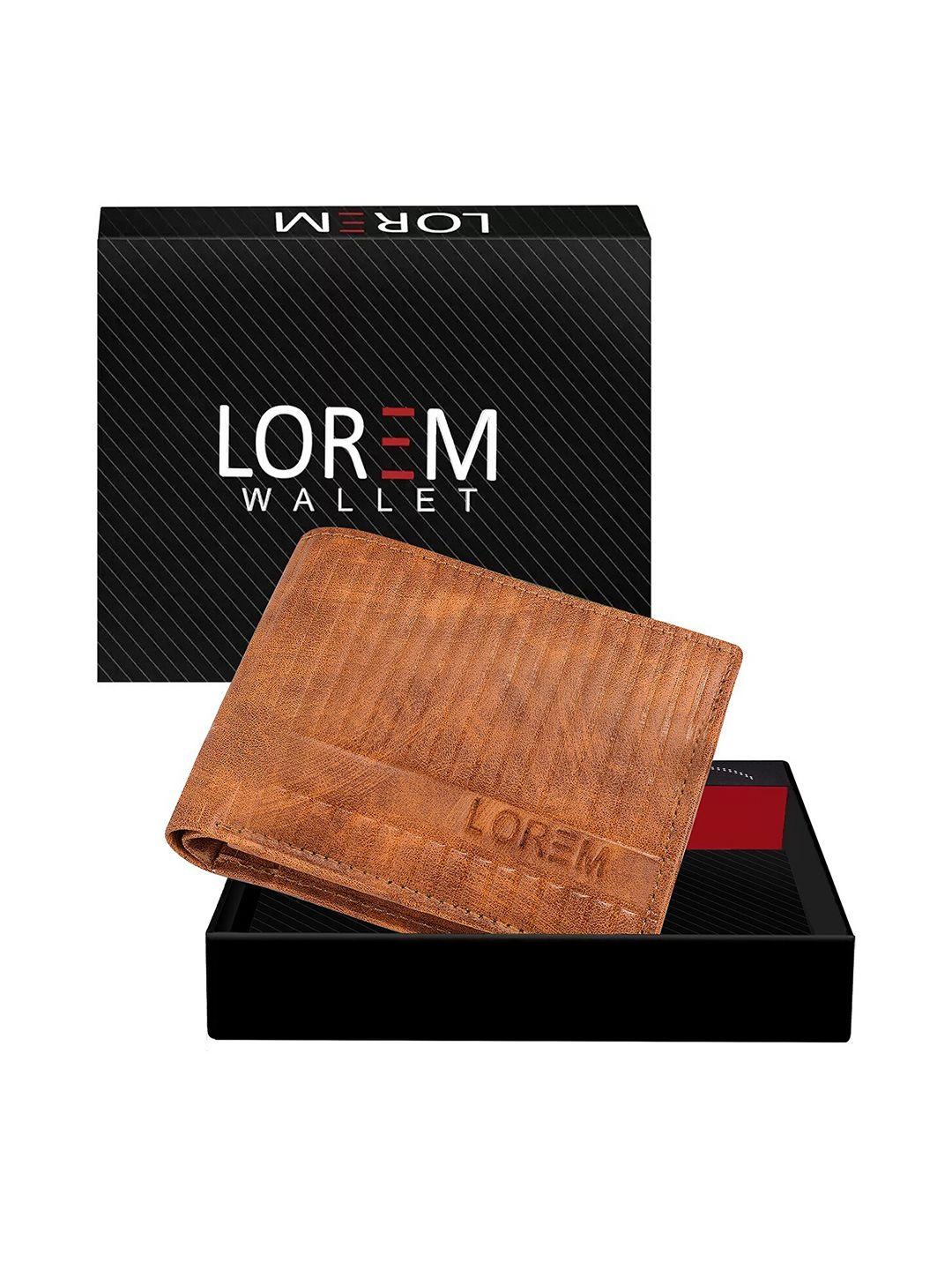 lorem men beige textured two fold wallet with sim card holder