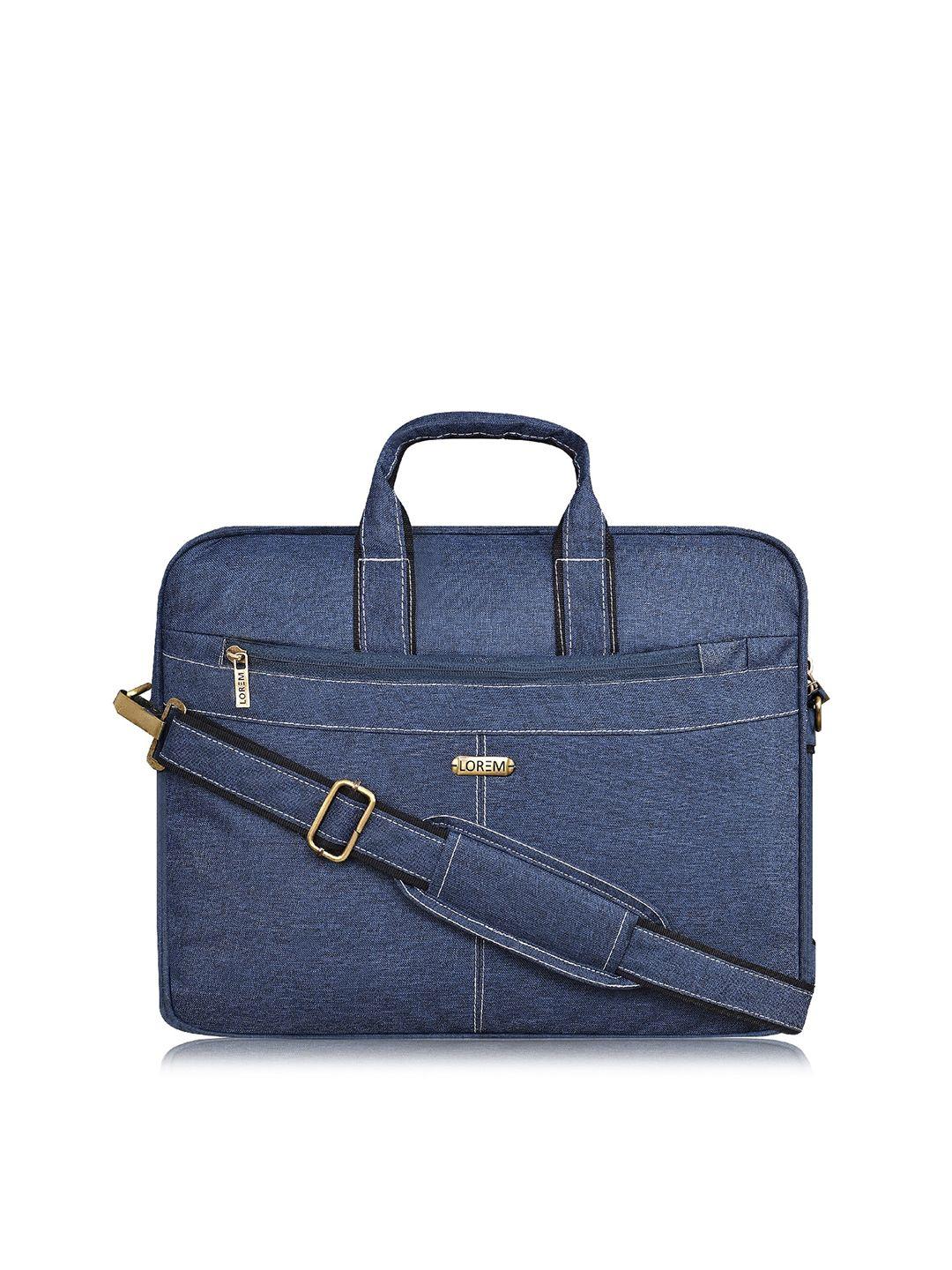 lorem unisex blue laptop bag