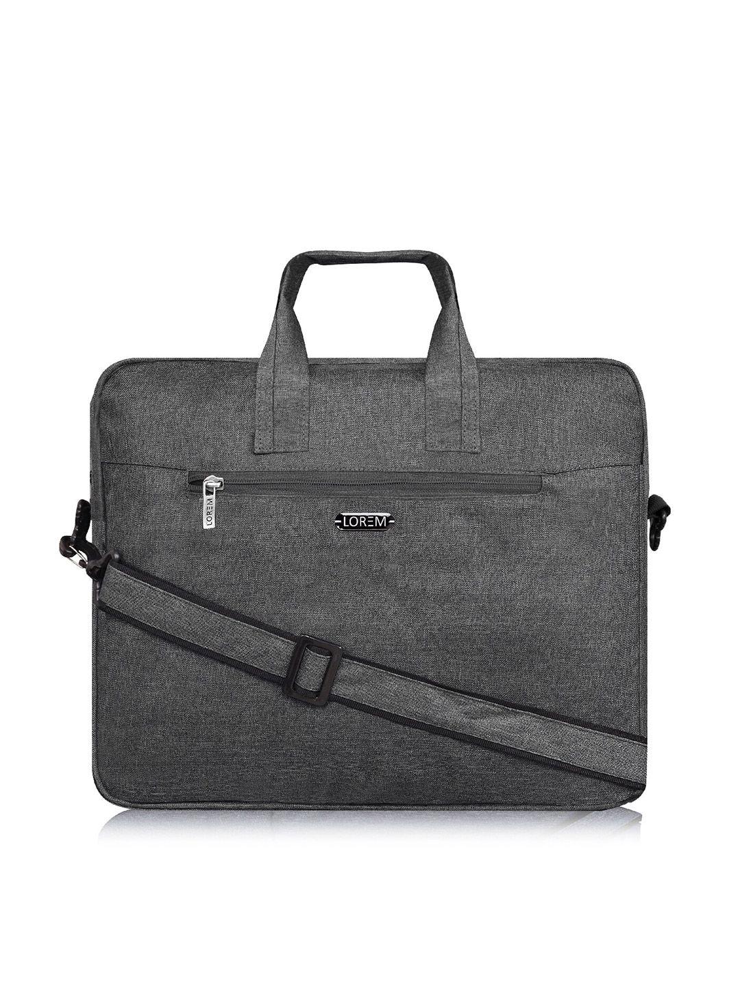 lorem unisex grey laptop bag