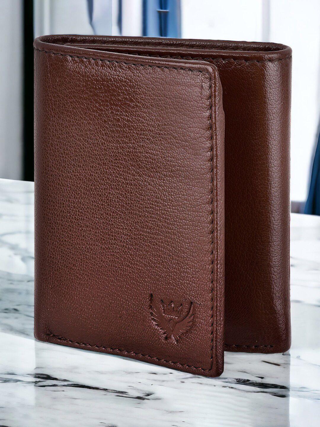 lorenz leather three fold wallet