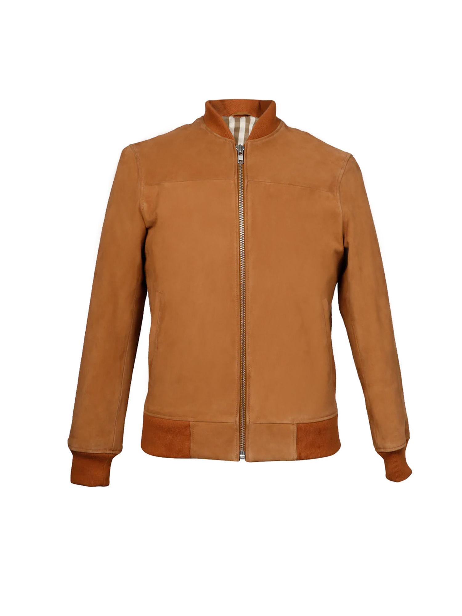 lorenzo tan leather men bomber style jackets