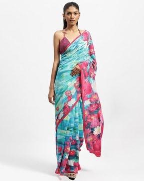 lost at sea embellished saree