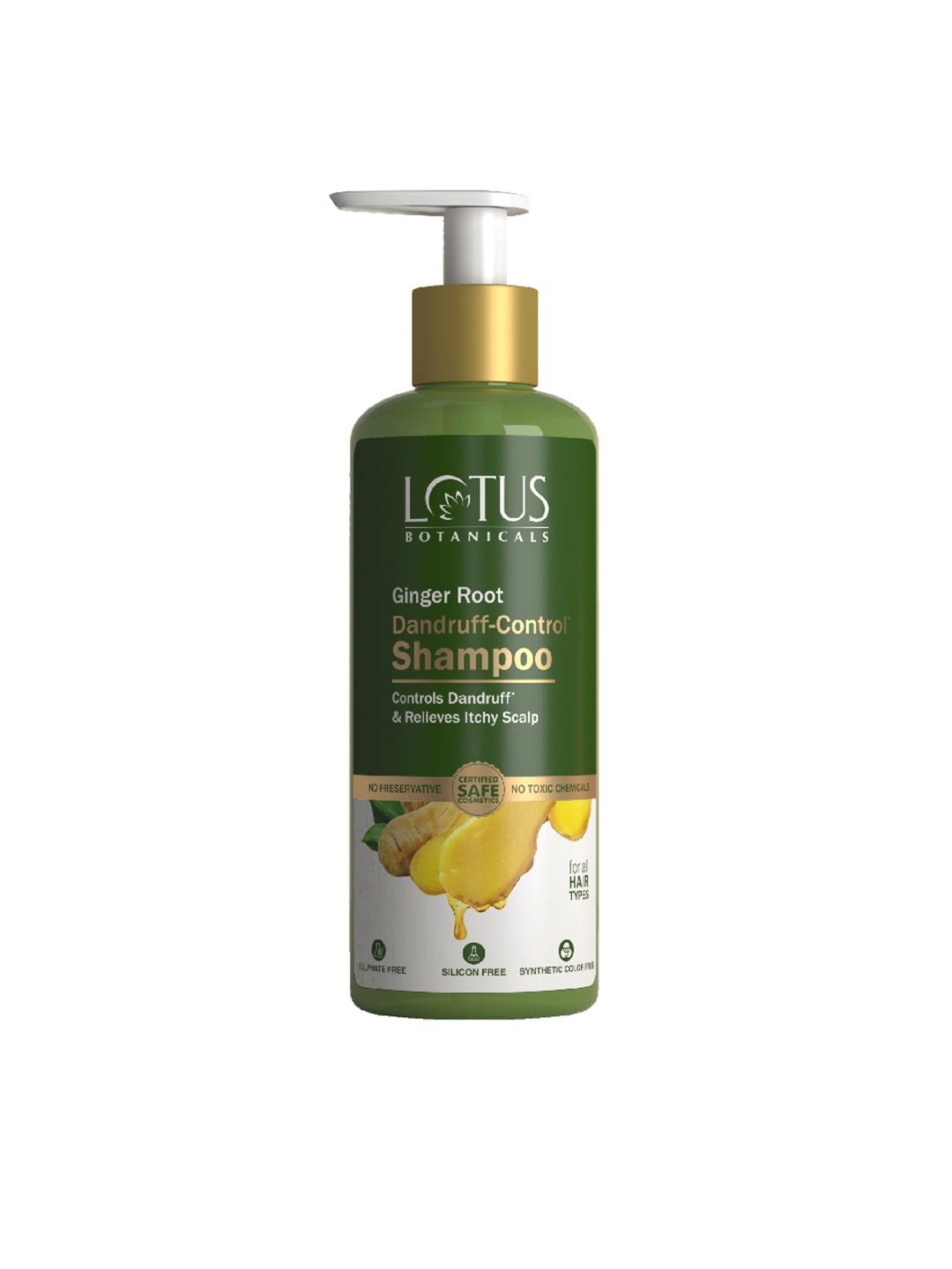 lotus botanicals ginger root dandruff-control shampoo with tea tree oil 300 ml
