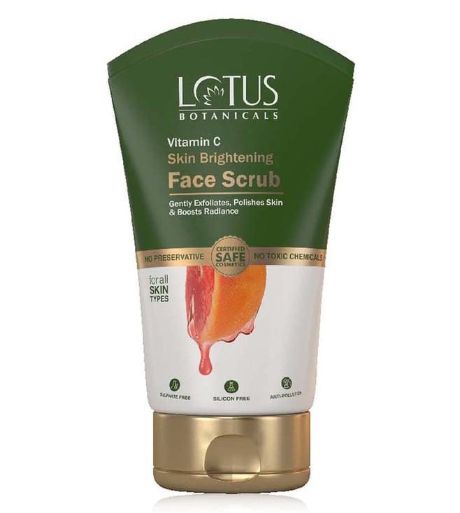 lotus botanicals vitamin c skin brightening face scrub - 100 gm
