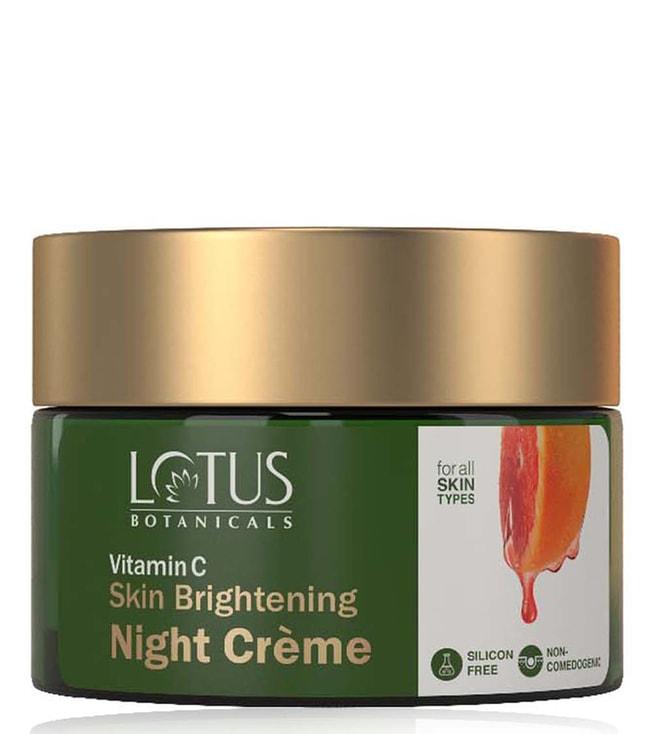lotus botanicals vitamin c skin brightening night creme - 50 gm