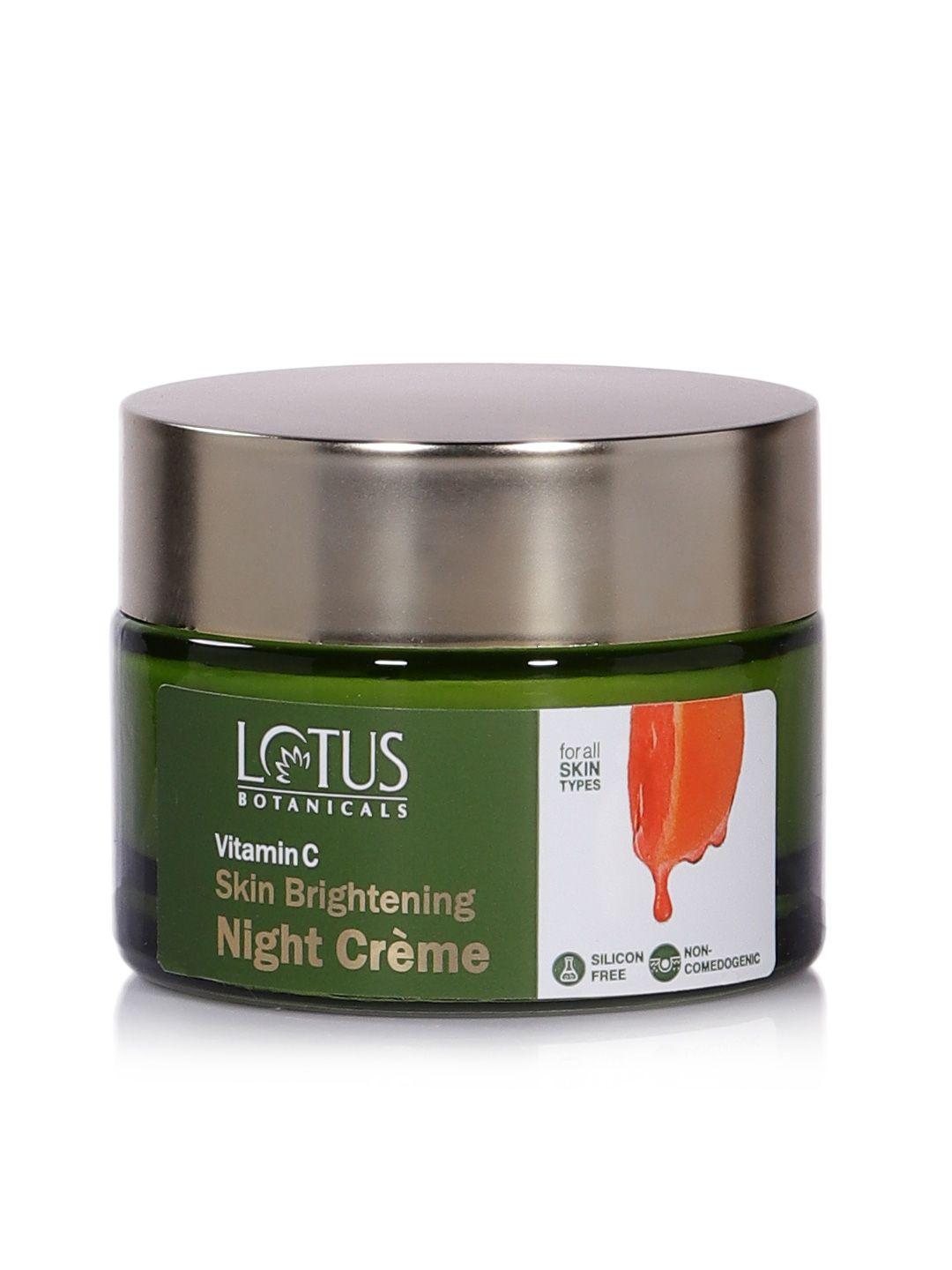 lotus botanicals vitamin c skin brightening night creme 50 g