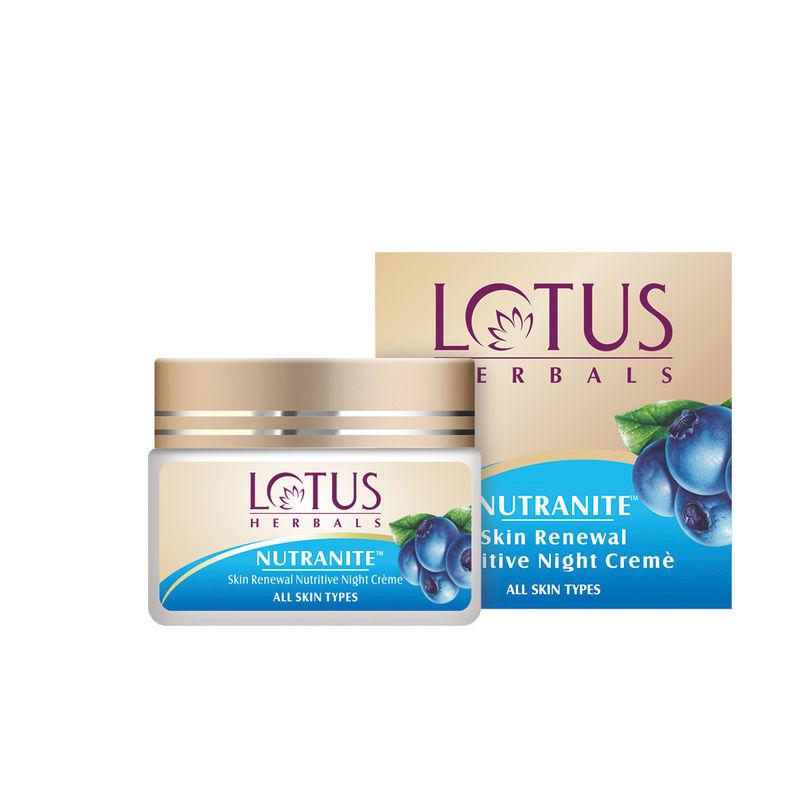 lotus herbals nutranite skin renewal nutritive night cream