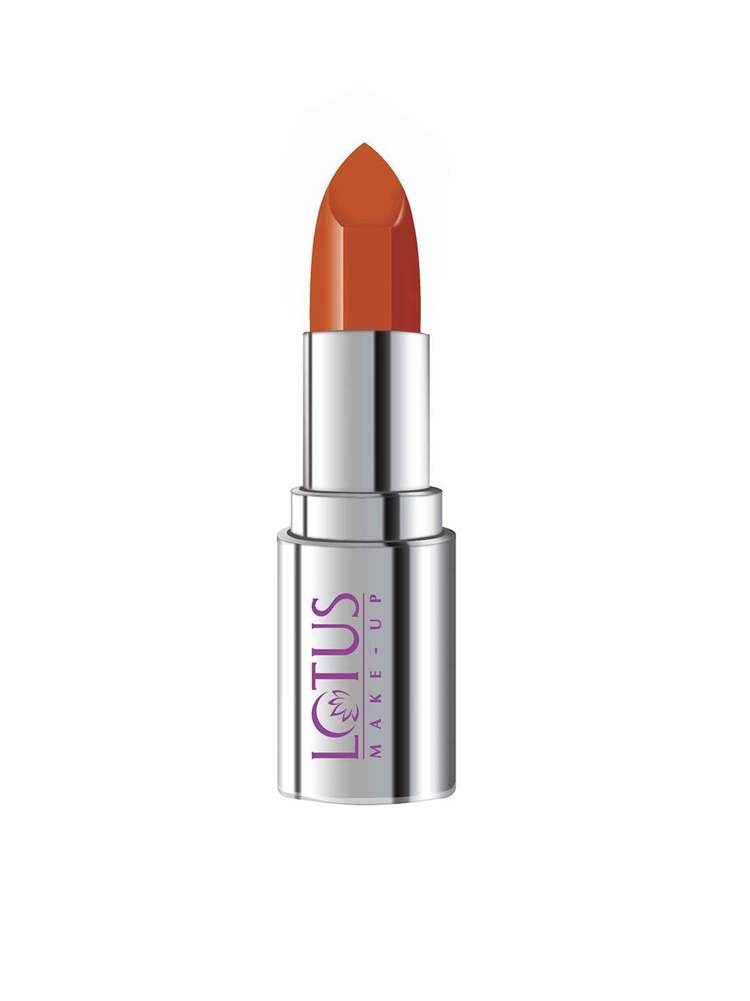 lotus herbals sustainable ecostay bold terracotta butter matte lipstick bm36