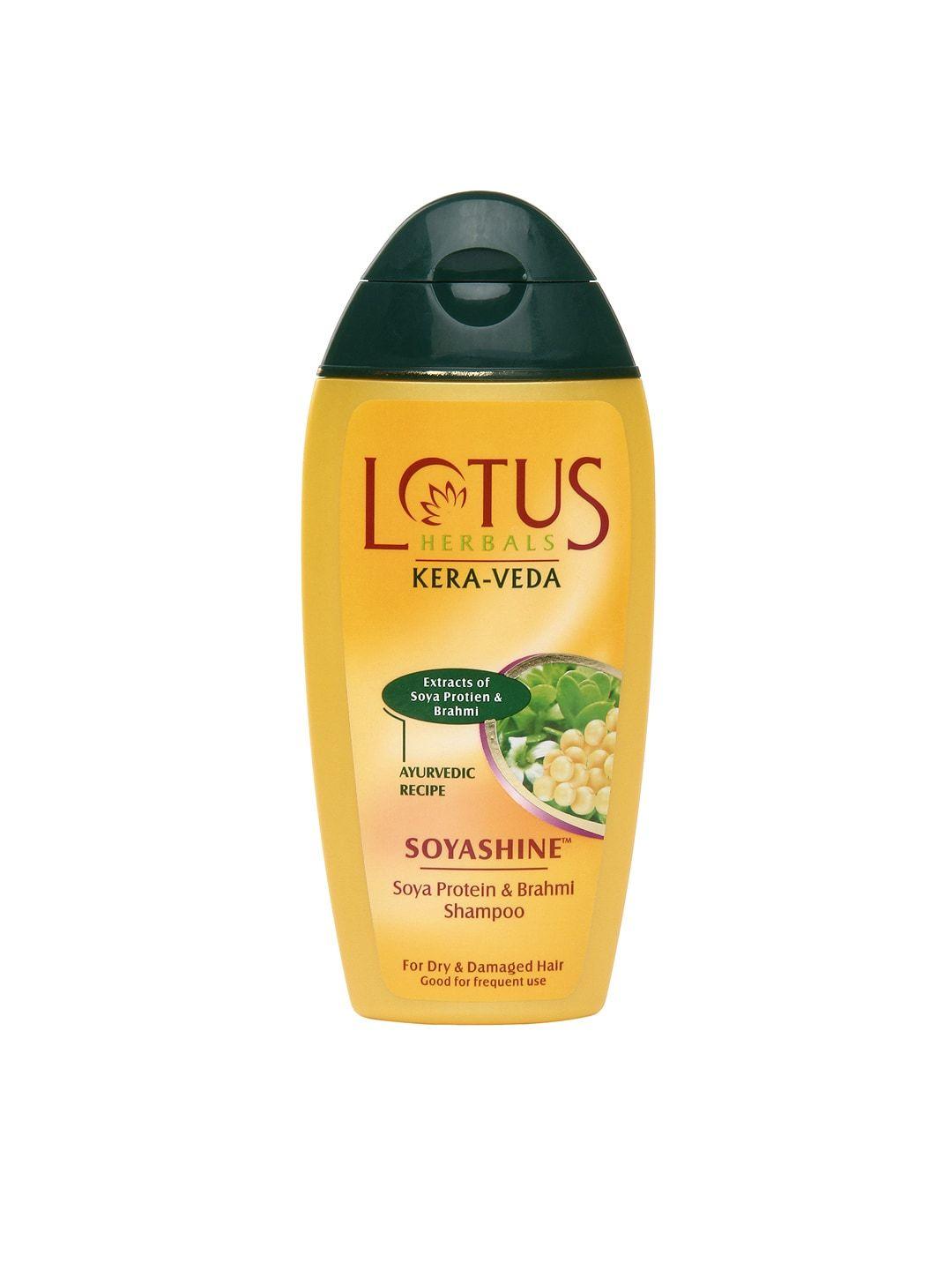 lotus herbals sustainable kera-veda soyashine shampoo