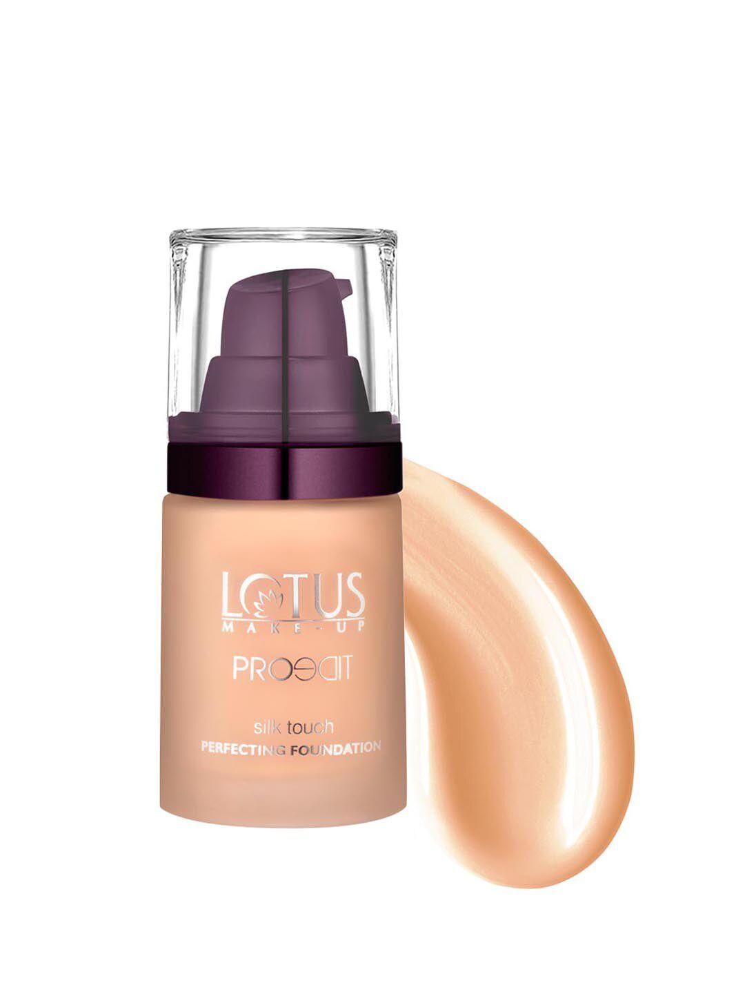 lotus herbals sustainable make-up proedit silk touch perfecting foundation - cocoa sf05 30ml