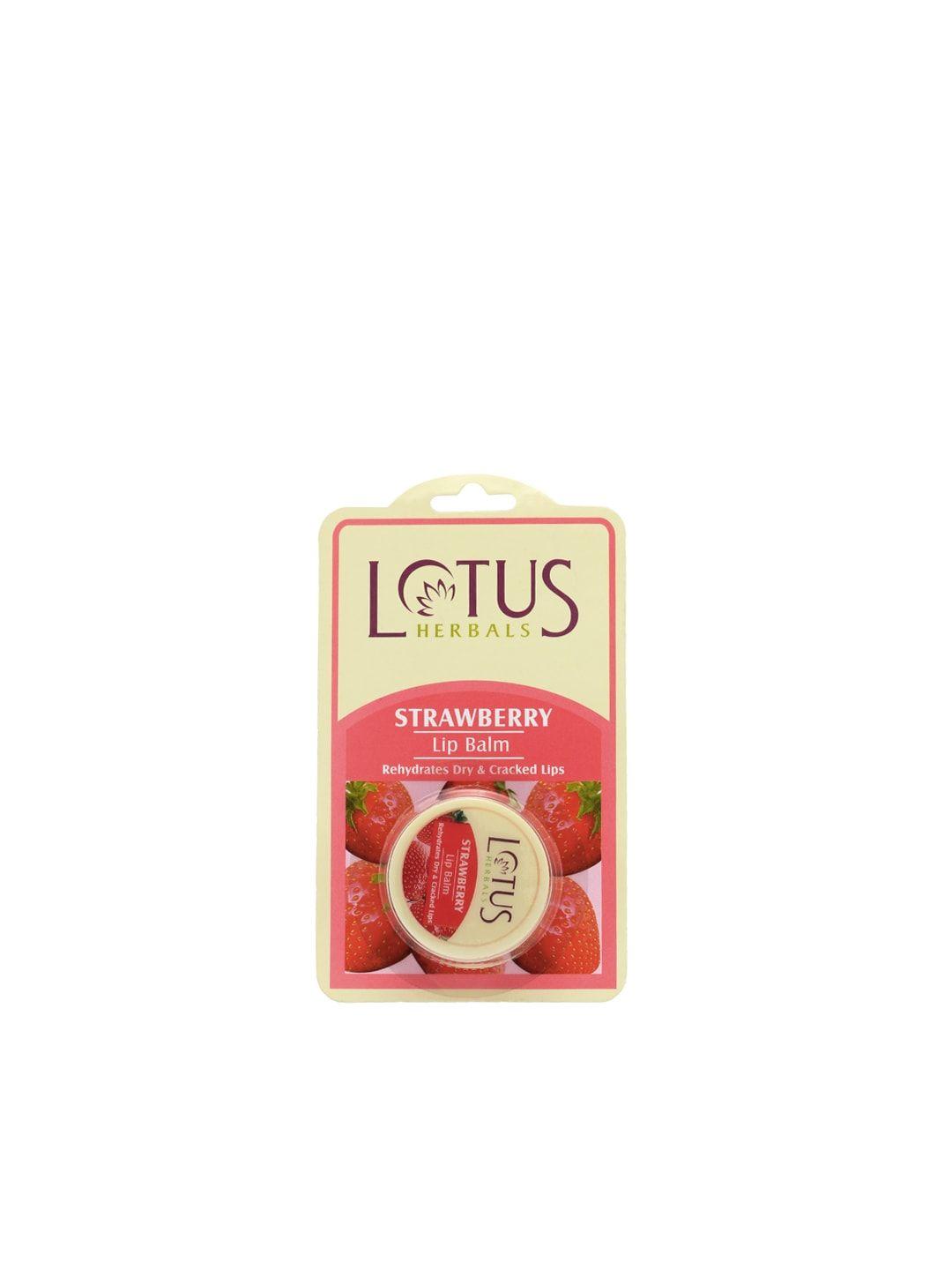 lotus herbals sustainable strawberry lip balm 4 g