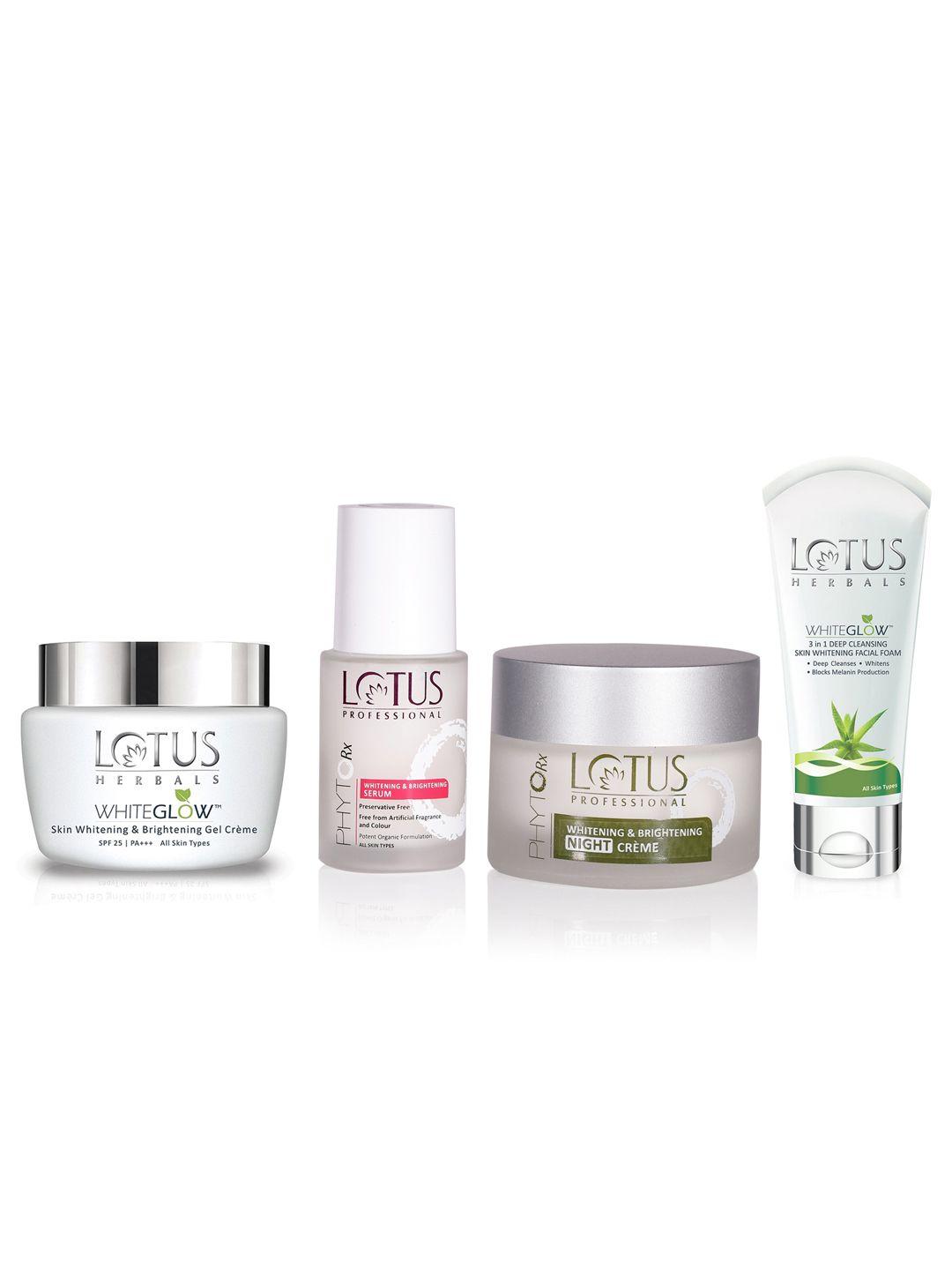 lotus herbals unisex white glow & phytorx sustainable skin care kit