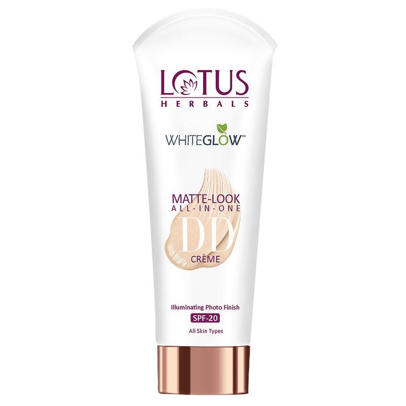 lotus herbals whiteglow matte look all in one dd crème spf 20