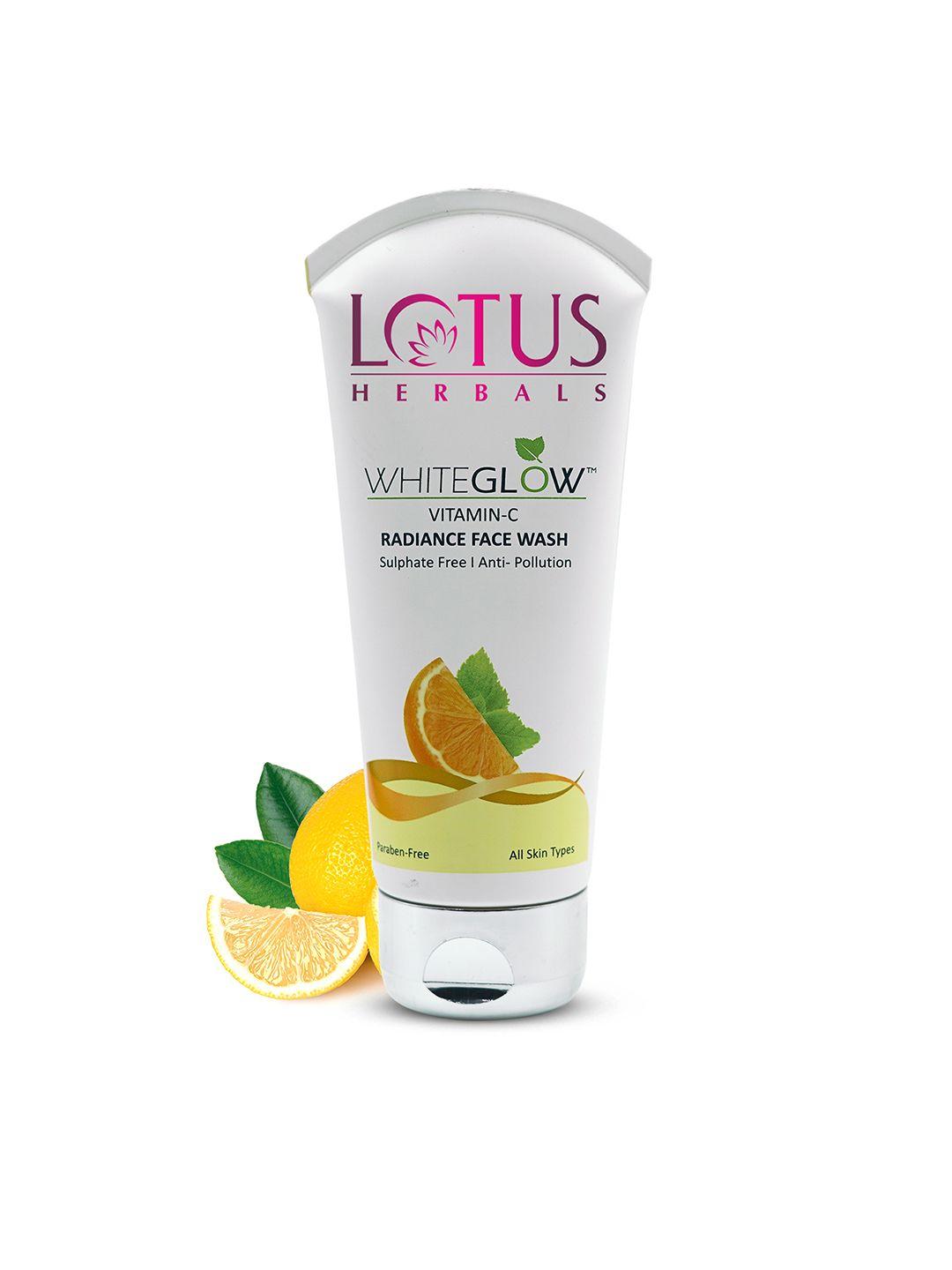 lotus herbals whiteglow vitamin c anti-pollution radiance face wash - 100 gm