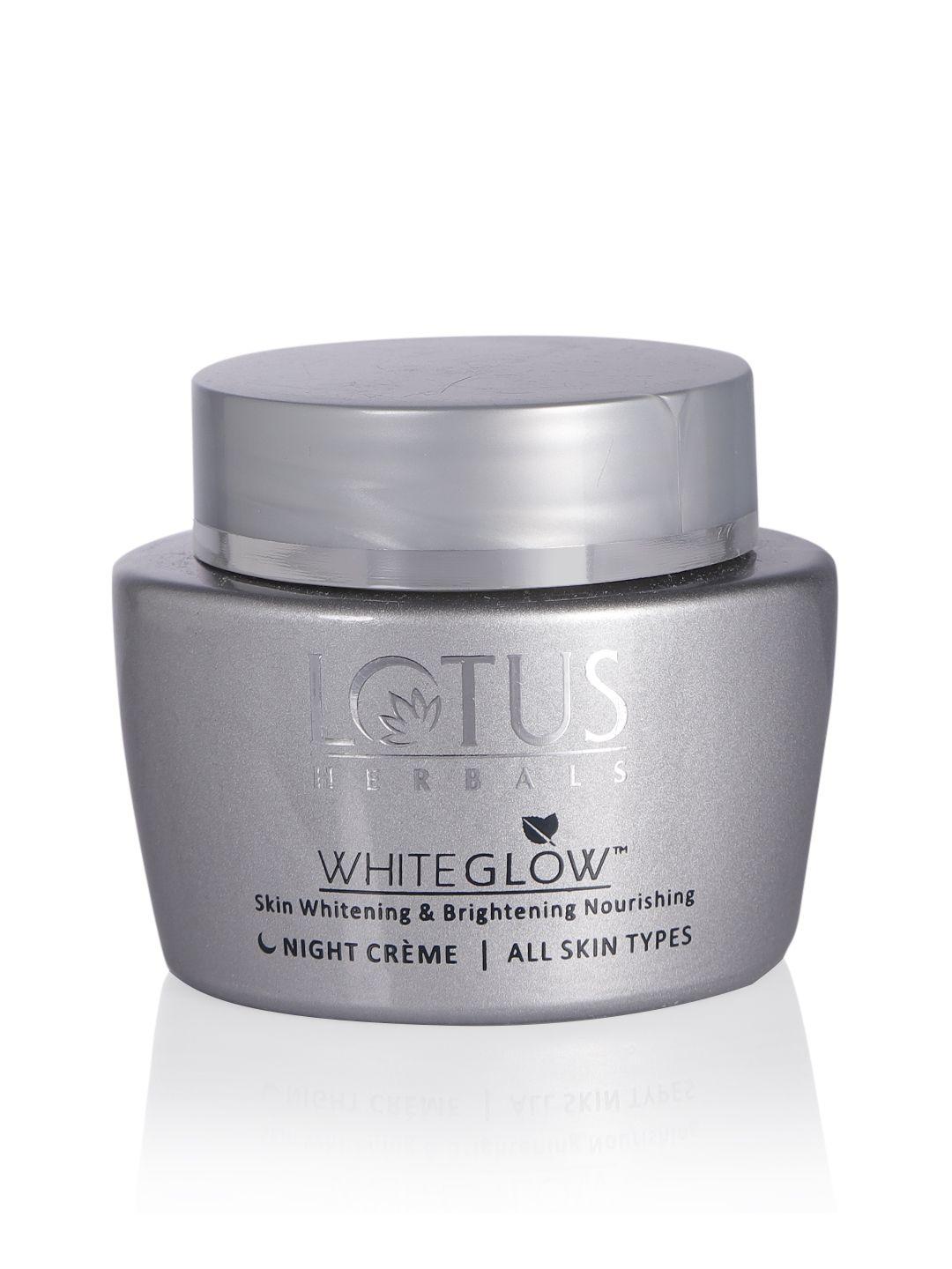 lotus herbals women white glow skin whitening & brightening nourishing night creme 40 g