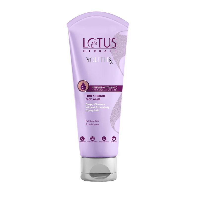 lotus herbals youthrx firm & bright face wash